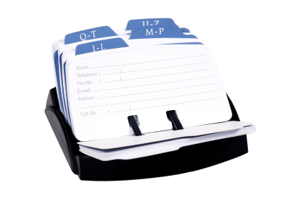 stock photo 1007979 rolodex