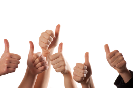 stock photo 14925891 thumbs up