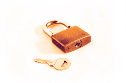 stock photo 199114 golden padlock