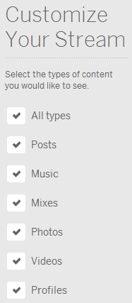 Customize Your Myspace Stream