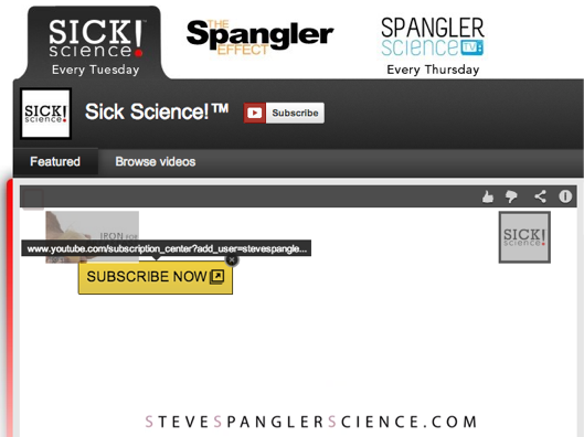 sick science subscribe button