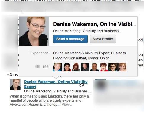 linkedin recommendations