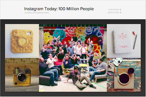 instagram 100 million