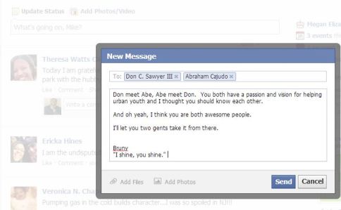 facebook message