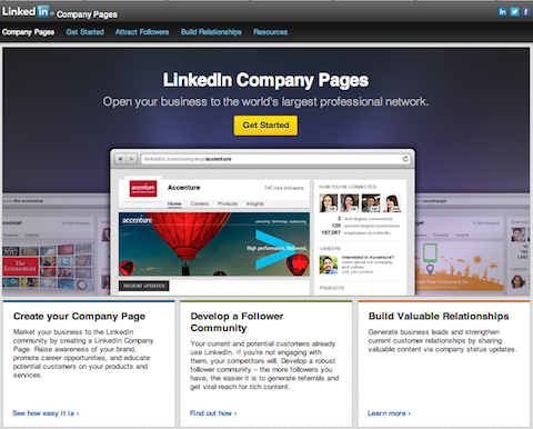 linkedin company page site