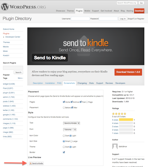 send to kindle