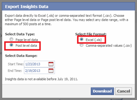 export insights data