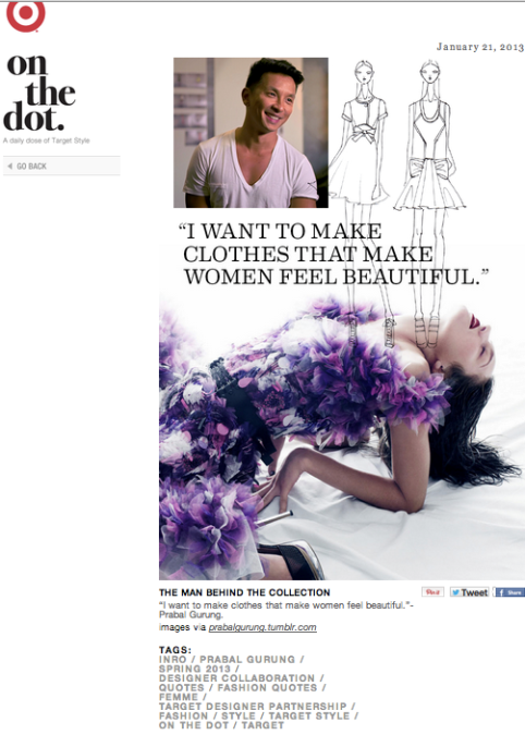 prabal gurung target