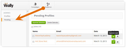 pending profiles