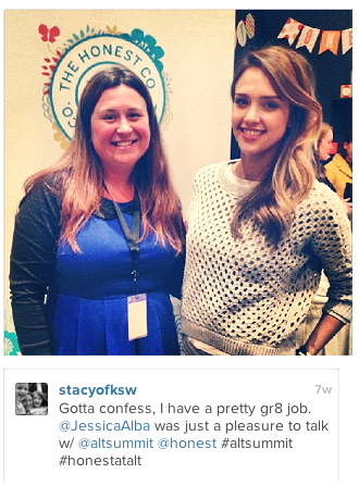 Stacy Teet and Jessica Alba