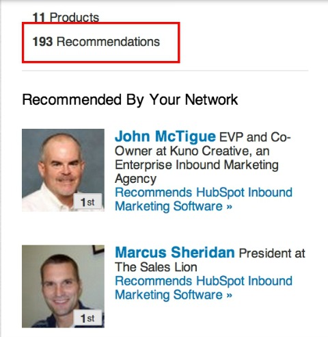 hubspot recommendations