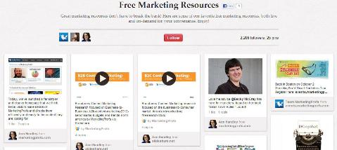 Marketing Profs free marketing resources board