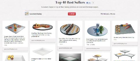 Top 40 best sellers gourmet display