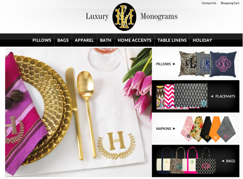 luxury monograms website