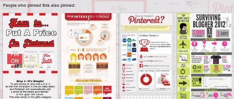 Pinterest below expanded pin