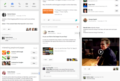 new google plus design