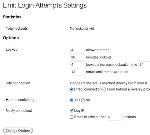 login attempts plugin