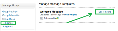 auto send edit template