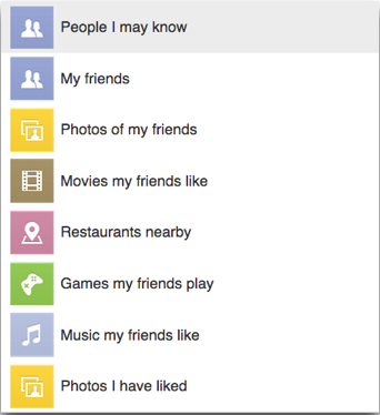 facebook search query