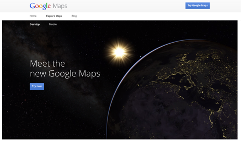 google maps home page