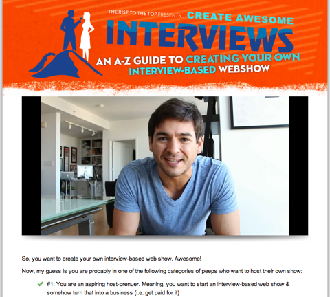 create awesome interviews