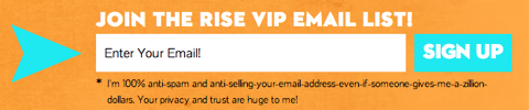 rise to the top email subscription