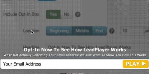 leadplayer email subscription call to action