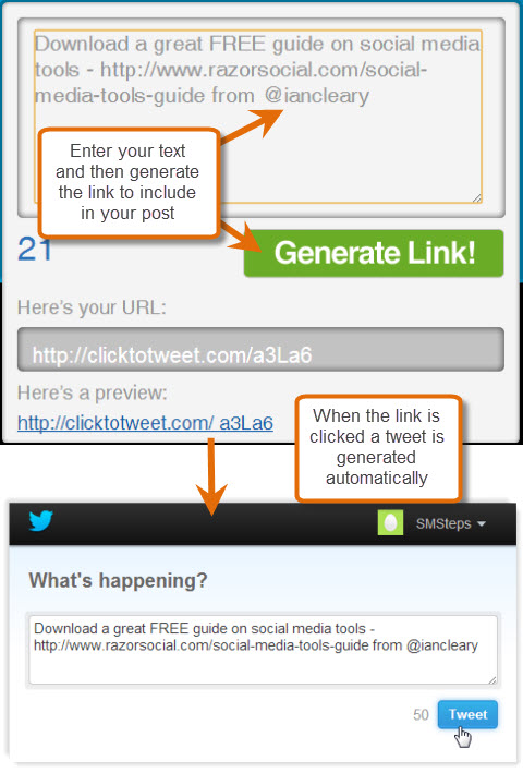 click to tweet tweet generator