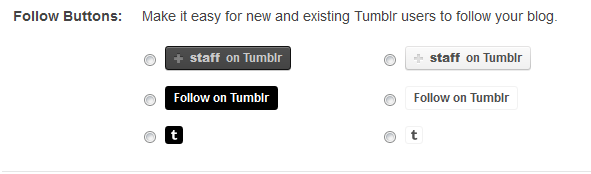 tumblr follow buttons