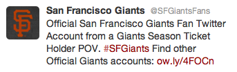 giants fan account