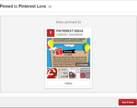 pinterest suggests other boards