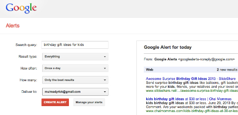 google alerts