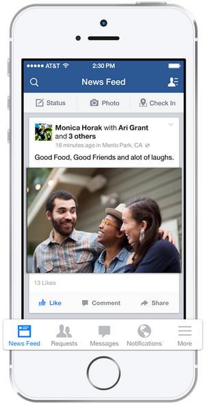 facebook ios update