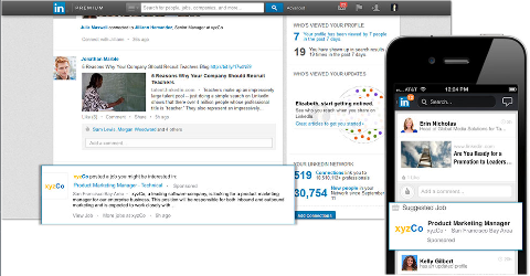 linkedin sponsored jobs newsfeed