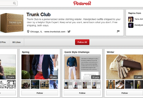 trunk club pinterest profile