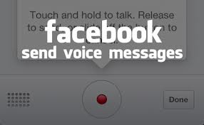 facebook voice message
