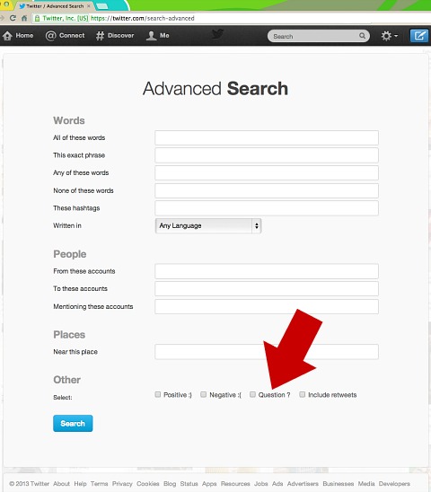 twitter advanced search