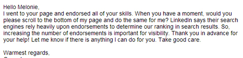 unprofessional skills endorsement