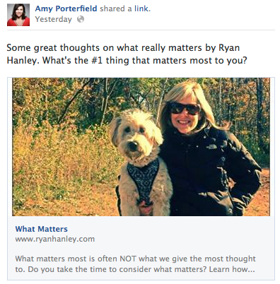 what matters status update