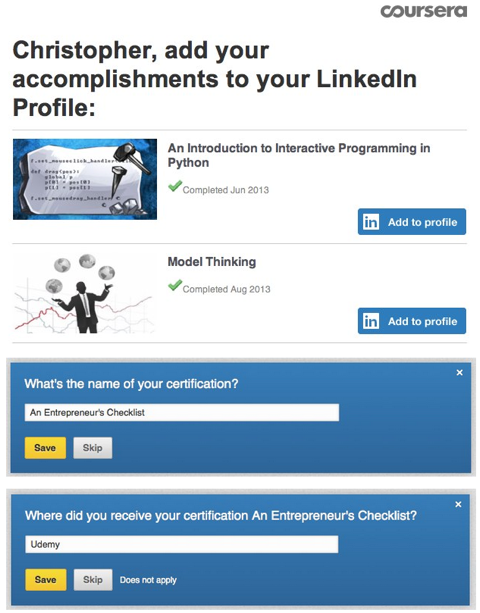 linkedin add certifications