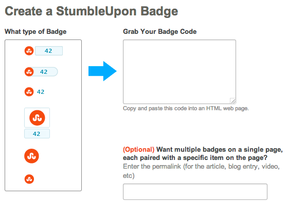 stumbleupon badge