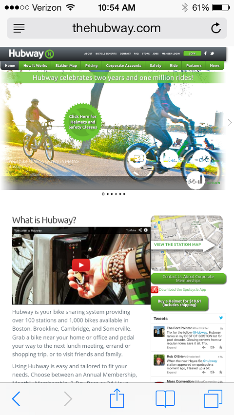 hubway mobile