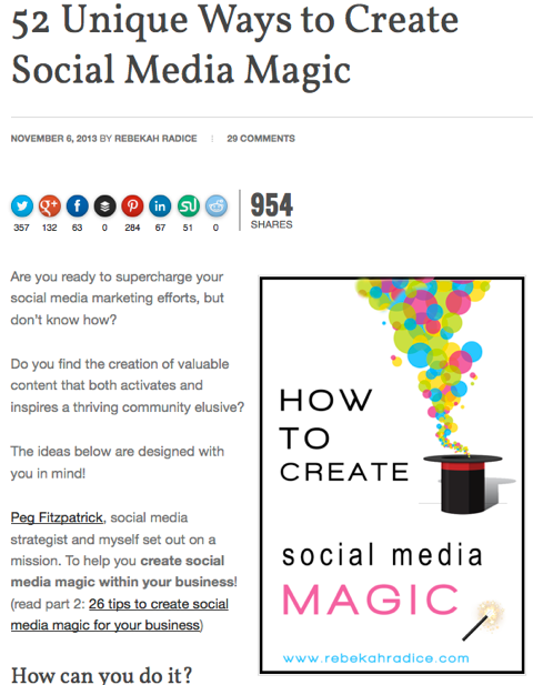 52 unique ways to create social media magic