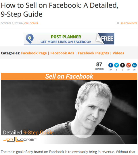 how to sell on facebook