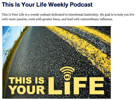 this is your life podcast show