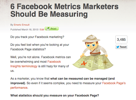 facebook metrics