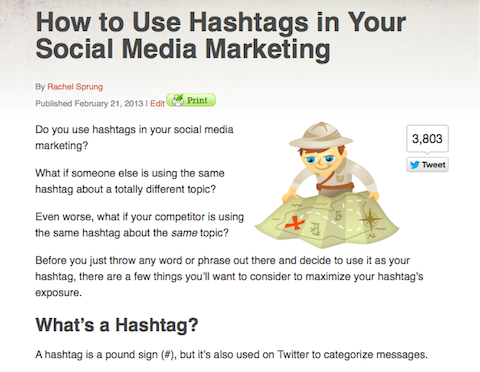 hashtags