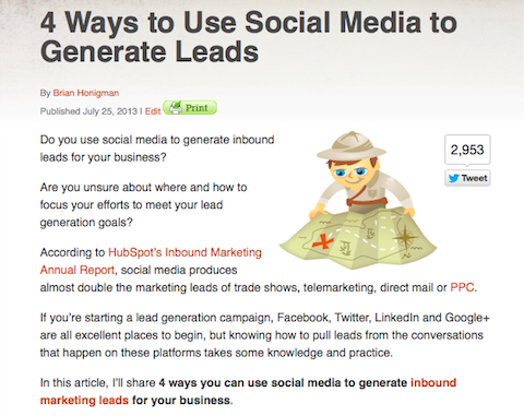 social media leads