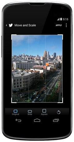 twitter android crop photo