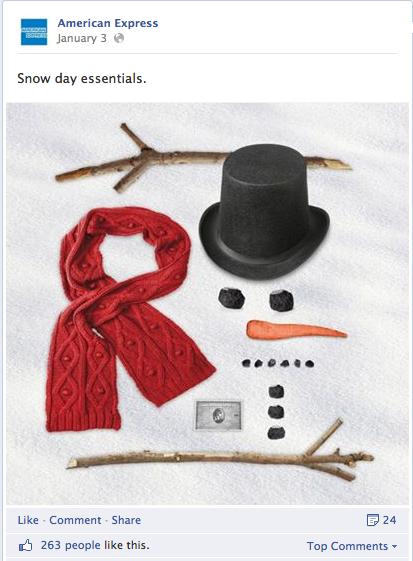 american express christmas facebook image